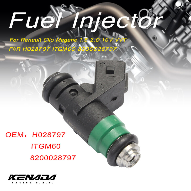 1pcs Fuel Injector Nozzle For Renault Clio Megane 1.8 2.0 16V VVT F4R H028797 ITGM60 8200028797