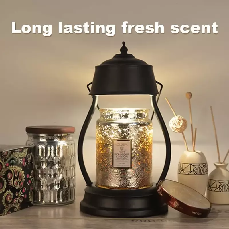Europe Table Lamps Timing Vintage Lamp Suitable for Bedroom Candle Warmer Adjustable Temperature Desk Study Decoration Indoor