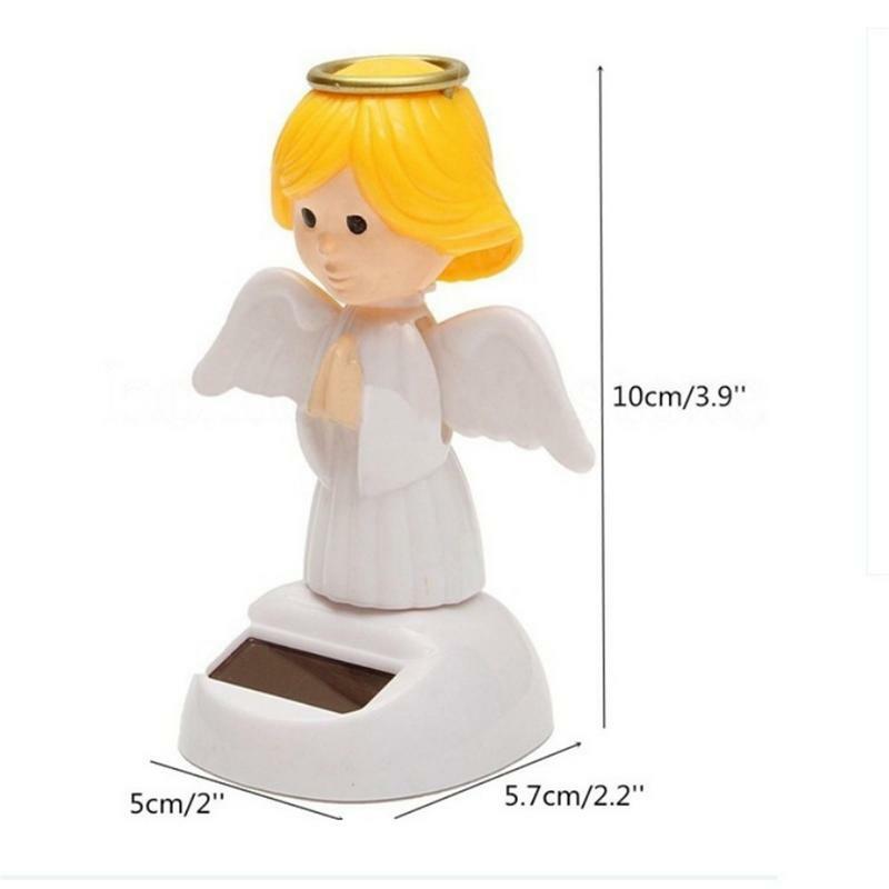 ソーラーパワーダンススイング天使フリップ人形、超かわいいフラップ、家と車の装飾玩具