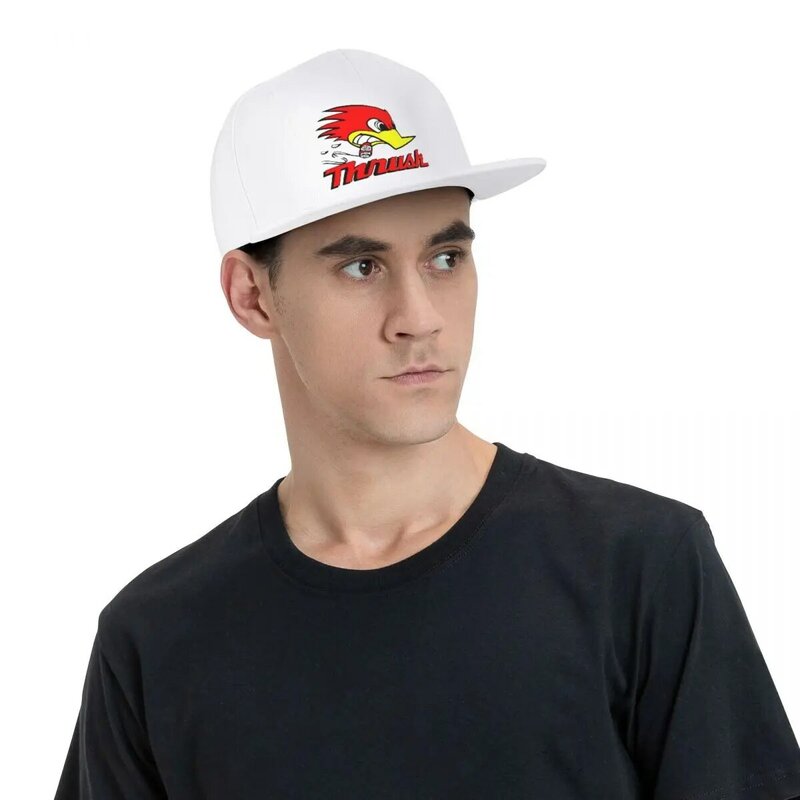 Hot Rod logo-gorra de béisbol para hombre, gorro de béisbol con logotipo de Mr.Horsepower, Snapback, Hip Hop, plano, de viaje
