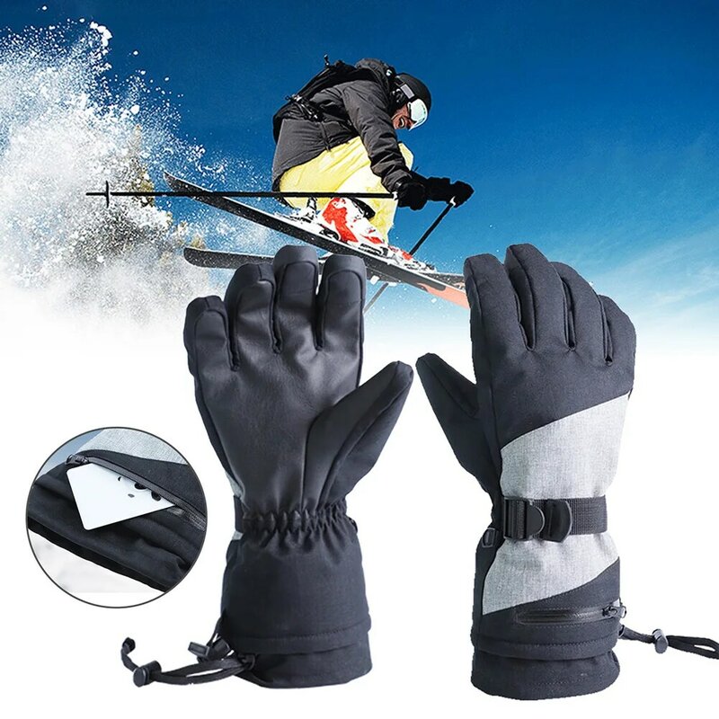 Universal Cycling Gloves Waterproof 5 Finger Warm Gloves For Women Men