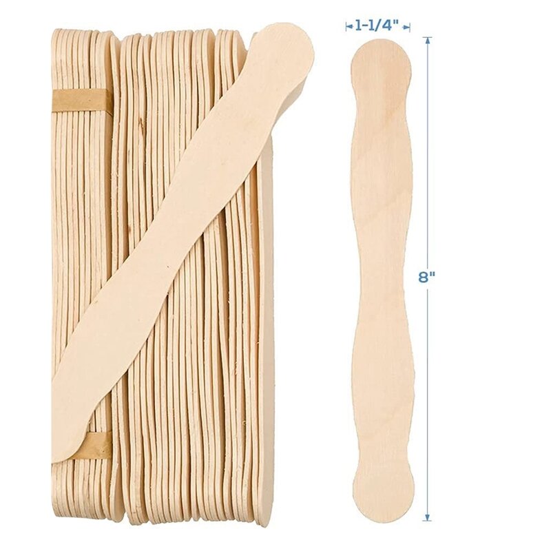 8 дюймовые вентиляторные ручки или деревянная лопатка или набор для смешивания краски 100 палочки для мороженого палочки для рукоделия Набор принадлежностей для рукоделия