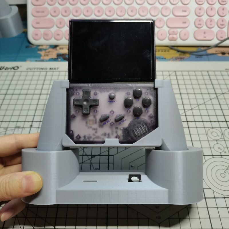 Empuñadura de agarre para consola de juegos Anbernic RG35XX, soporte de Base de Palma, impresión 3D