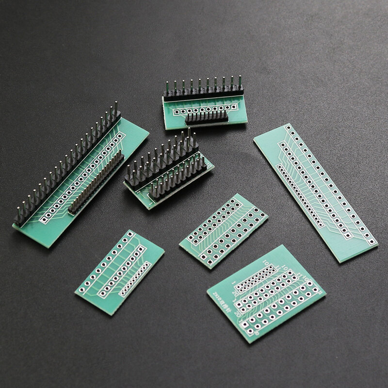 1PCS 1.27mm 2.0mm 2.54mm Pitch Transfer Plate Converter Single Double Row Pin PCB PCI Adapter Board  10Pin  20Pin