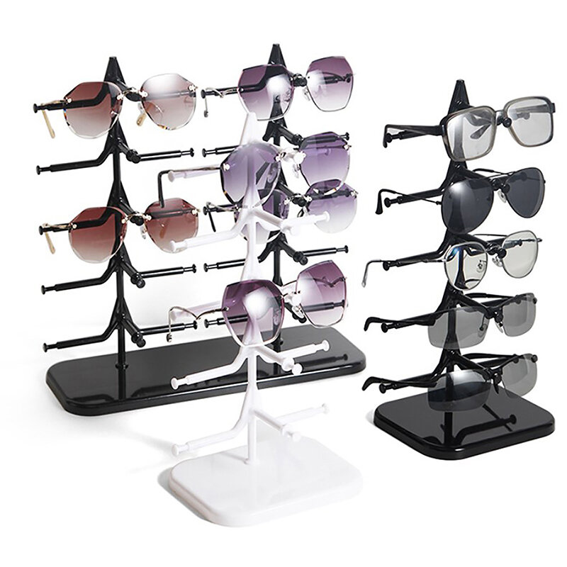 プラスチック製サングラスショーラックホルダー、眼鏡ディスプレイスタンド、収納ホルダー、眼鏡棚、ホームオーガナイザー、省スペース