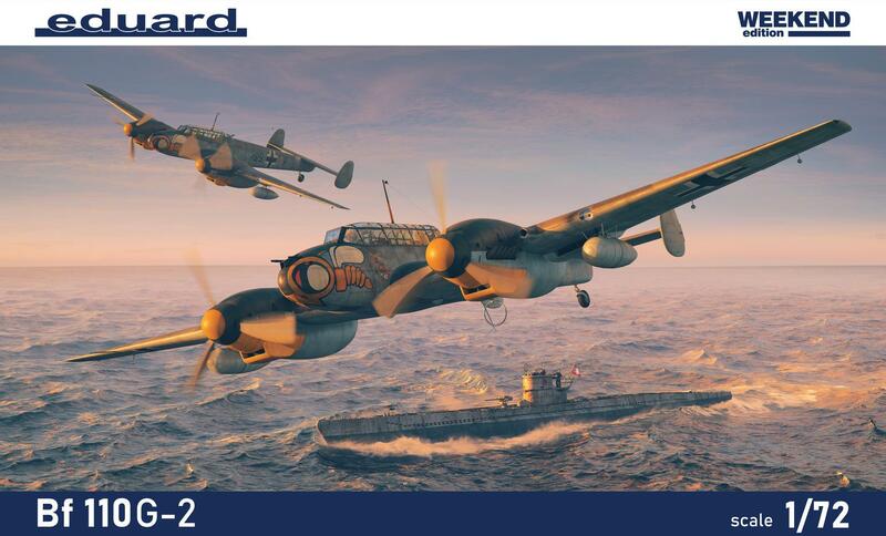 Kit Modelo Educacional de Weekend Edition, 7468, Escala 1: 72, Bf110G-2