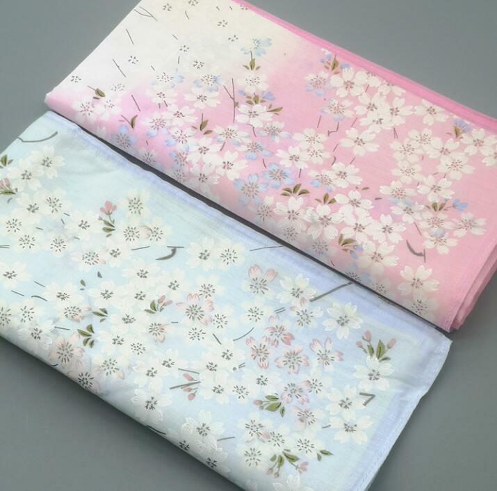 Pañuelo de algodón con estampado suave para mujer, pañuelo fino de flores, 60 tejidos, 45x45, 3 piezas