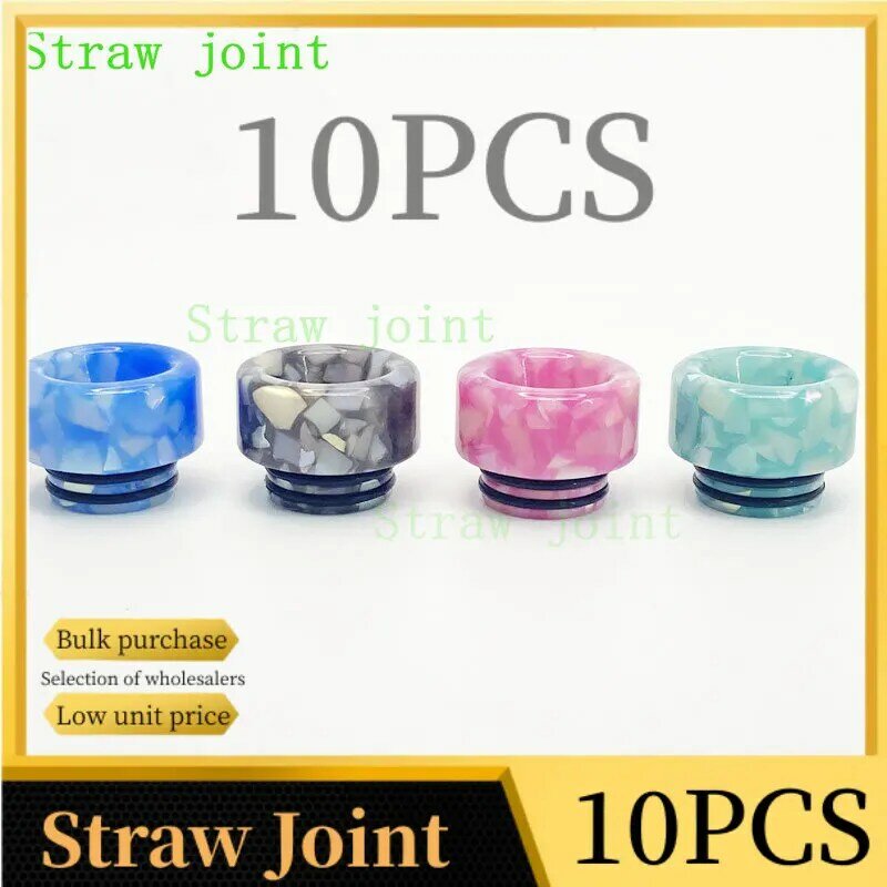 Straw Joint 1PCS/10PCS 810 Random Color Resin Straw Joint Suction Straw