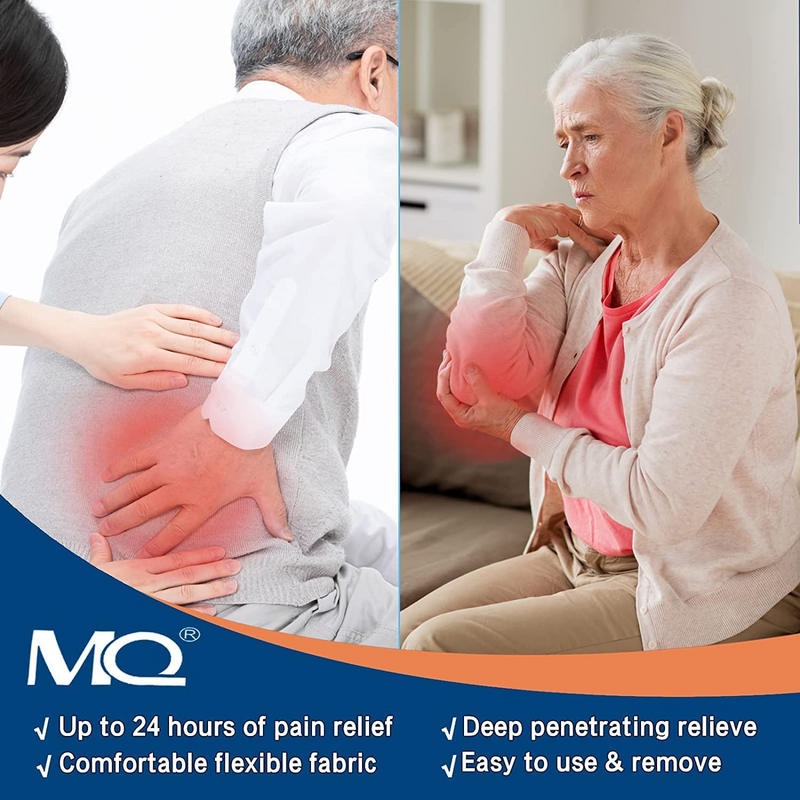 痛みを和らげるための鎮痛パッチ,背中の膝の首の痛みのための医療パッチ,筋肉痛のための加熱パッチ,マッサージ,60個