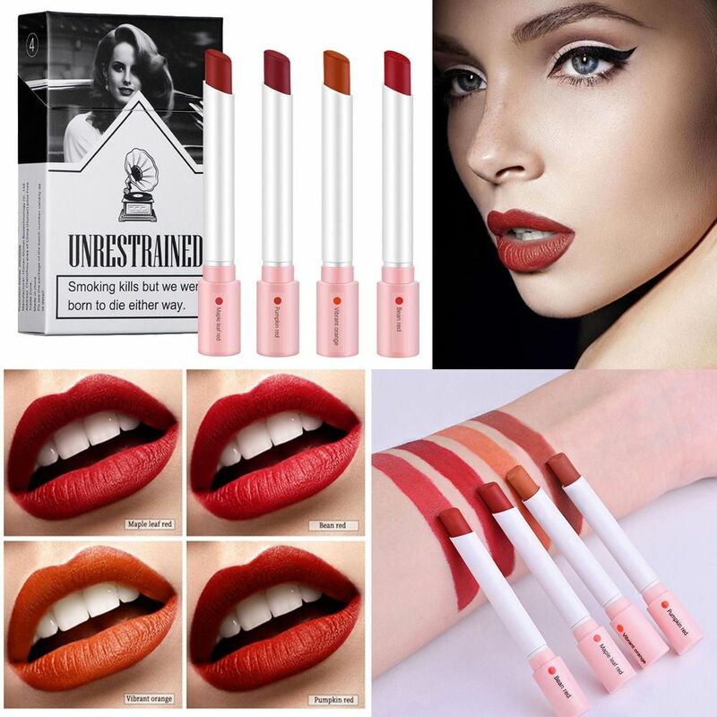 Rossetto opaco 4 colori lucido Lana Del Rey Lip Tint Stain Set 24 ore di durata rossetto a lunga durata donna