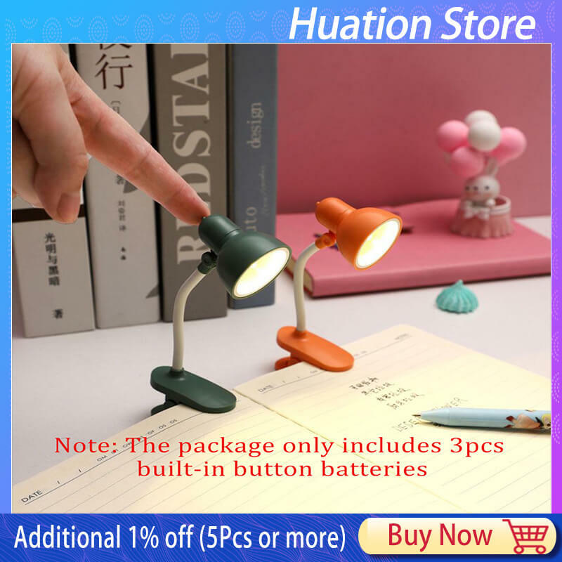 Mini Book Light Foldable Table Desk Book Reading Lamp for Home Room Computer Notebook Laptop Night Lights Eye Protections