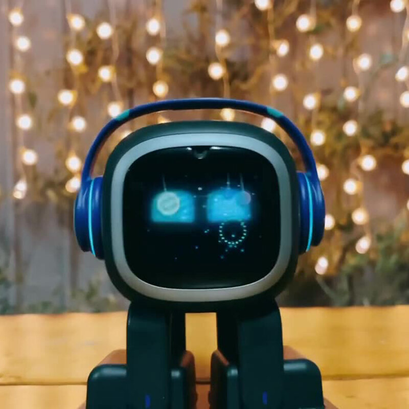 Emo Robot Pet Intelligent pour Enfants, Jouets Électroniques, Compagnon de Bureau en PVC, Cadeaux de Vacances, Voix, Future AI