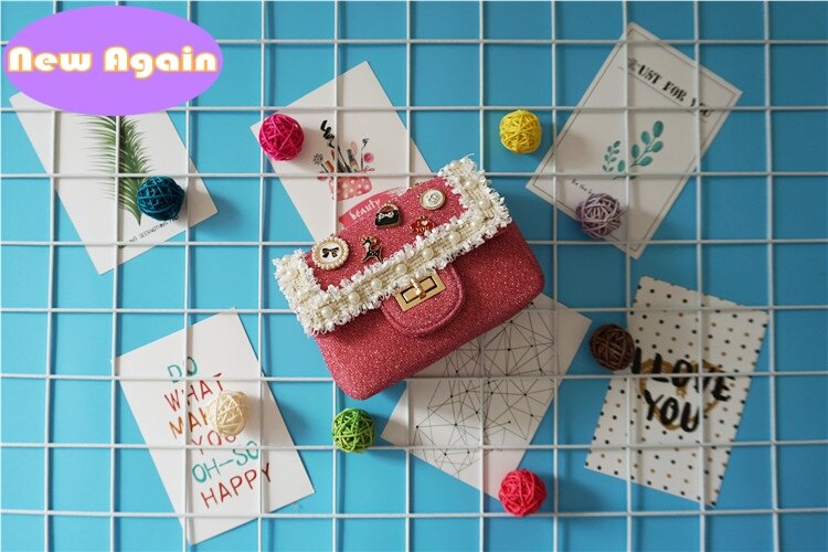 Bolsos de hombro DIY para niñas pequeñas, monederos de mensajero para niños pequeños, carteras de algodón para niños, mini bolsa, NAB072