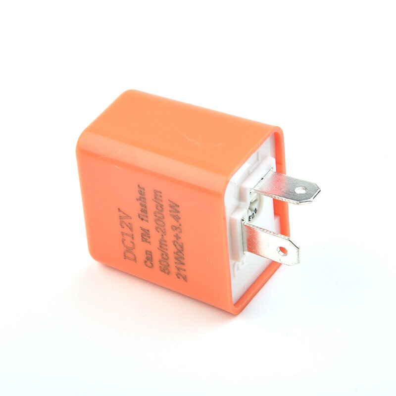 1 szt. 2-pinowy przekaźnik migaczy LED do motocykli - 12 V, 50 c/m do 200 c/m regulowany, uproszczona instalacja, zwiększona stabilność