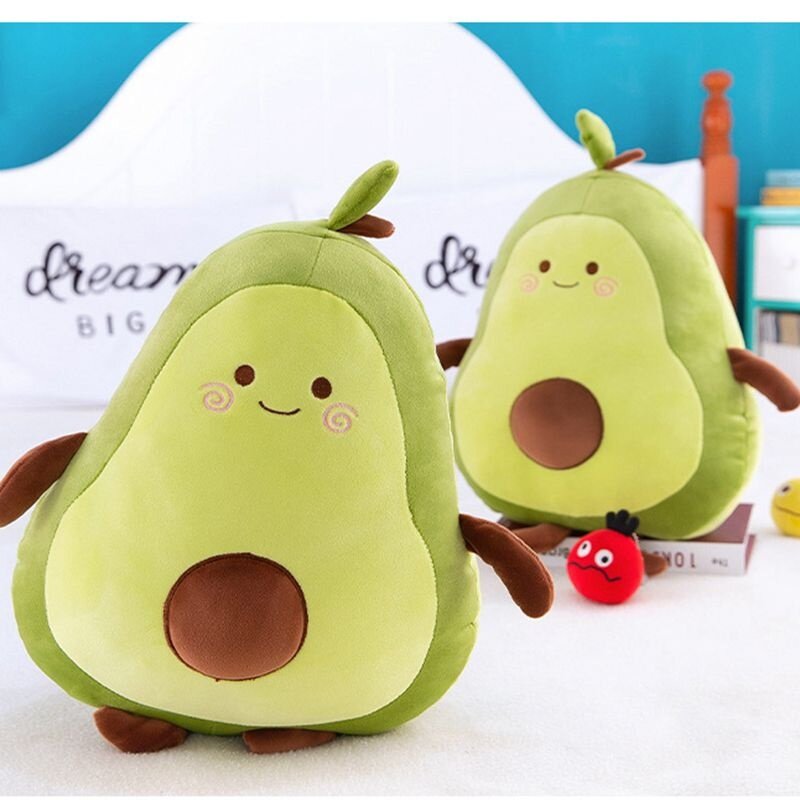 Comodo cuscino morbido di Avocado peluche Kawaii Cartoon Fruits placare Girls Baby Doll Toys