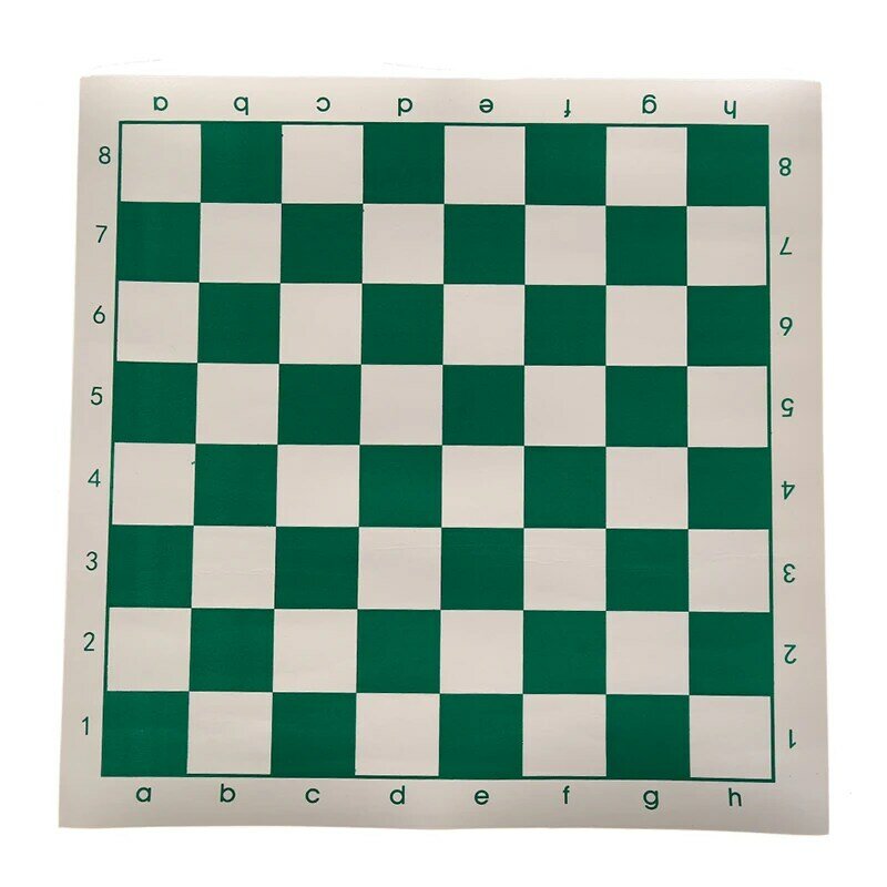 Tablero de ajedrez para juegos educativos para niños, Color verde y blanco, 42cm X 42cm, 1 unidad
