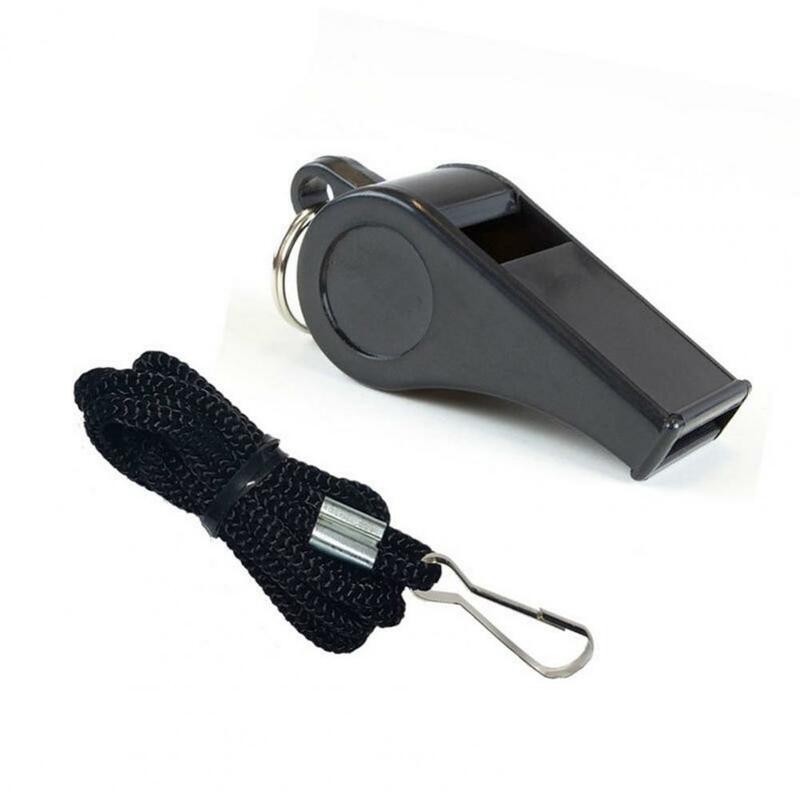 Sports Whistle Black Color Survival Whistle Accessory Warning Eco friendly Outdoor Sports Referee Whistle