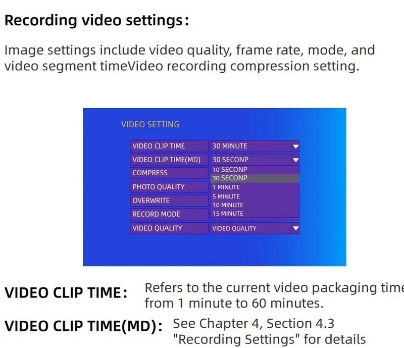 DVRミニSDカード,車の安全カメラ,ビデオ/オーディオ/cctv,2023