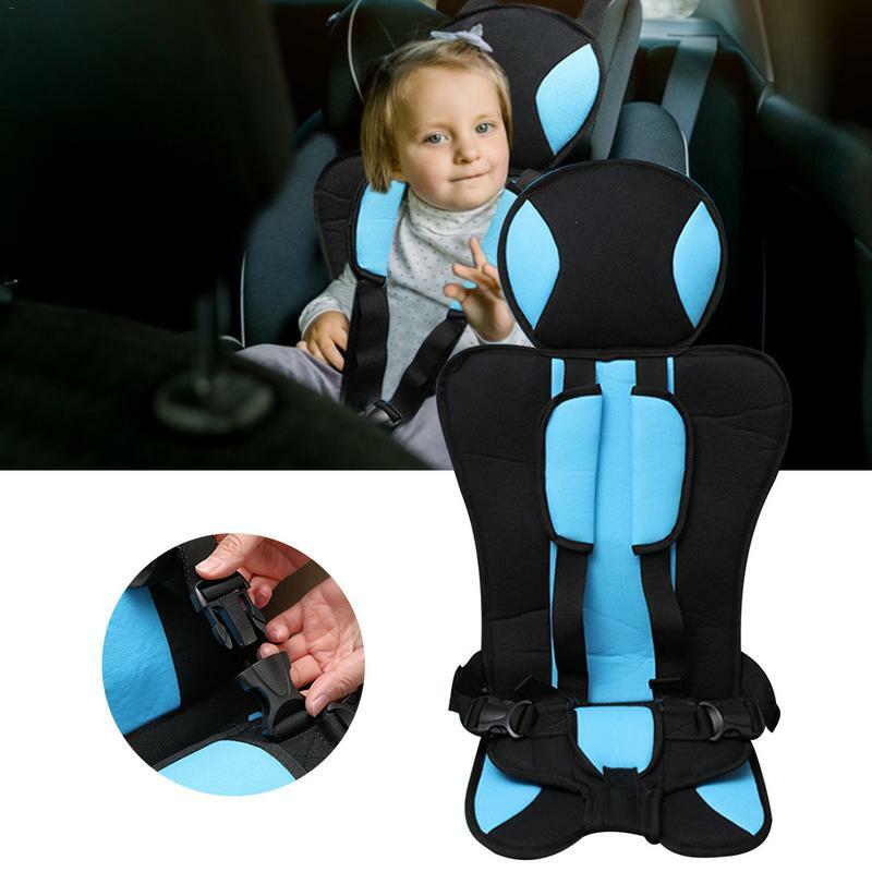 Cadeira portátil para bebê em quatro cores, cadeira para bebê dobrável, assento macio respirável e confortável para bebê, almofada de assento ajustável para carrinho de bebê.