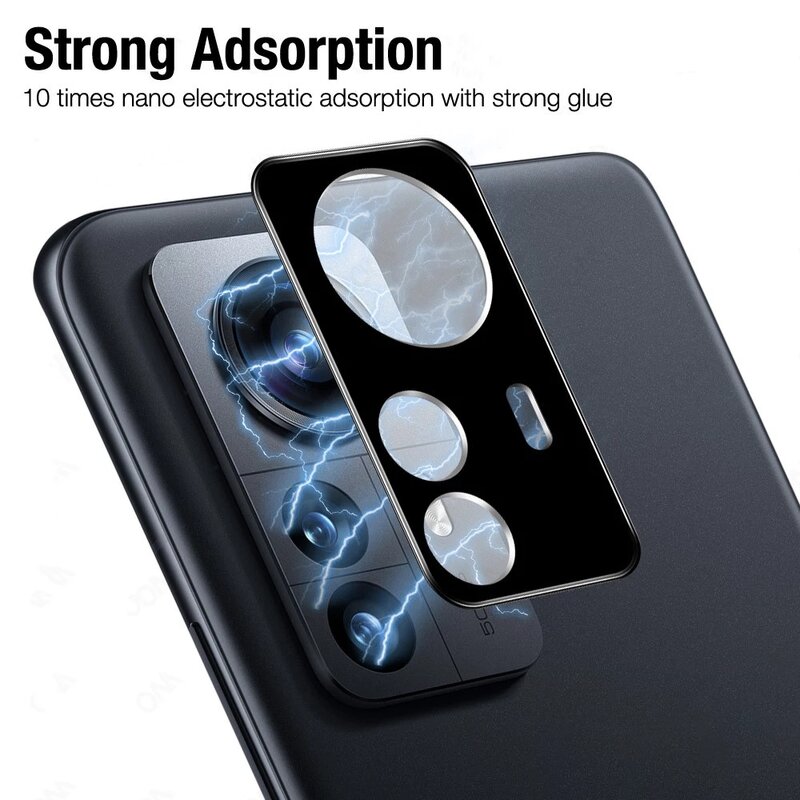 3PCS For Xiaomi Mi 12T Phone Back Camera Temepered Glass Protector Full Cover Anti-scratch Lens Protective Glass Films