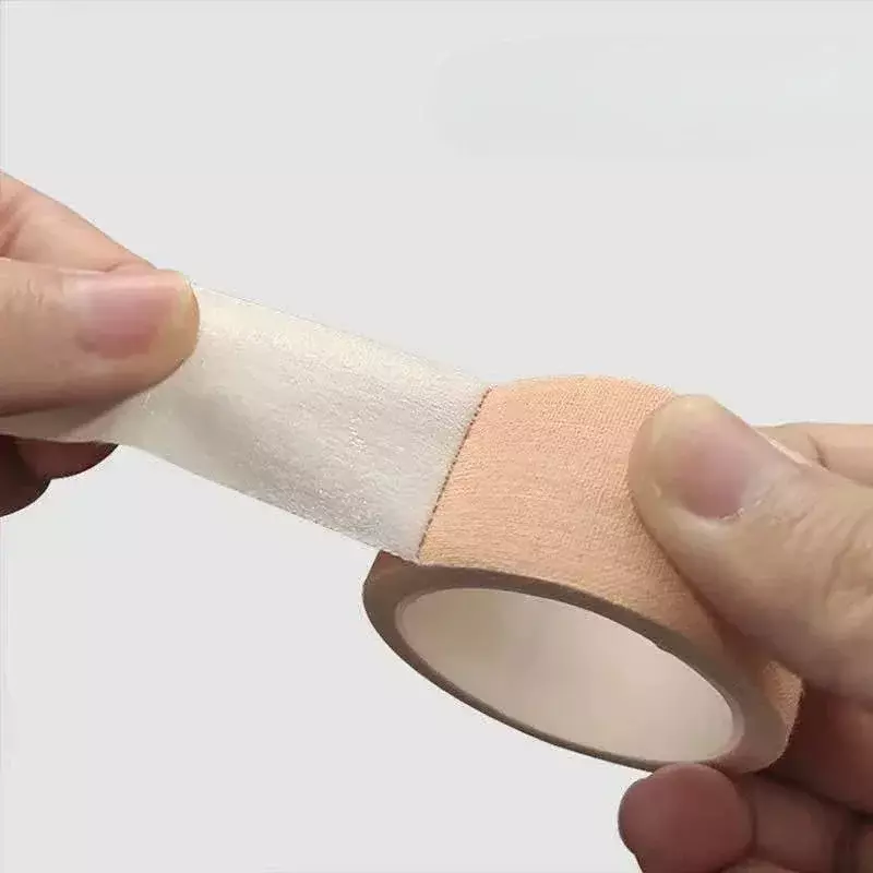 1 buah plester perekat medis katun tangan penyembuhan kaki pita perban perekat warna kulit Bandaids Kit darurat pertolongan pertama