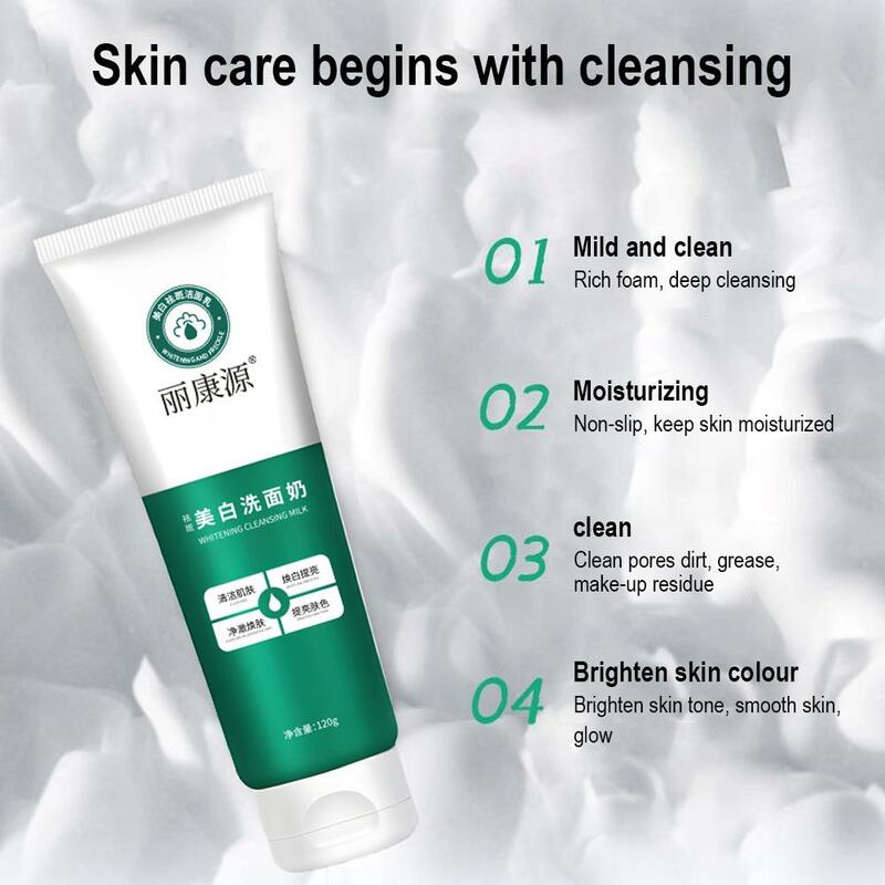 Piezas hidrata la piel la niacinamida, limpieza profunda de poros, refinación, hidrata la espuma, lavado de cara, 120g, limpiador Facial Blanqueador