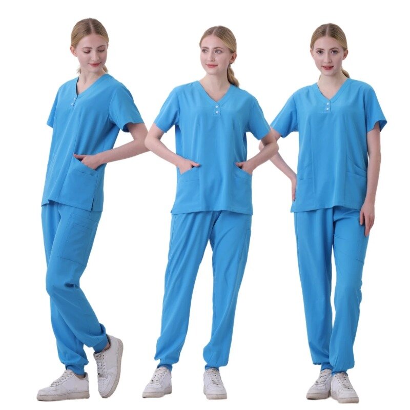 작업복 도매 Wear Scrub Set Doctor Workwear Nurse Scrubs Set Wholesale Jogger Suit Doctor Hospital Medical Surgical Uniforms