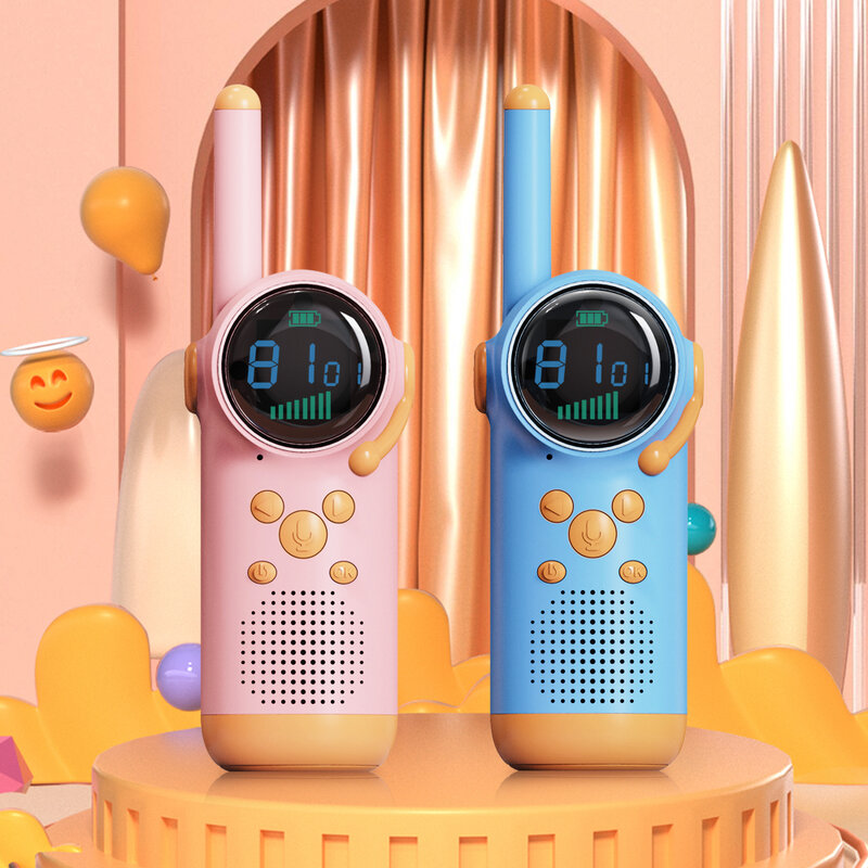 Nuovo prodotto D23 Walkie Talkie per bambini giocattolo ricaricabile walkie talkie per bambini con caricatore walkie Talkie regali per bambini