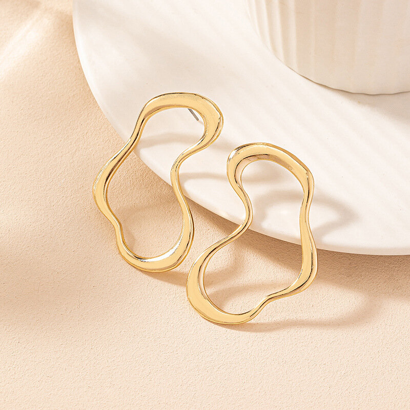 Linea minimalista geometrica irregolare grandi orecchini per le donne festa regalo gioielli di moda accessori per le orecchie