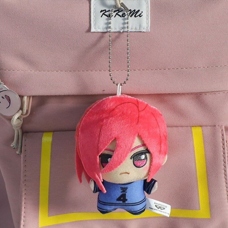 10cm Blue Lock Key Chain Plush Toy Nagi Seishiro Chigiri Hyoma Gagamaru Gin Anime Peripheral Bag Pendant Gifts Cosplay Accessory