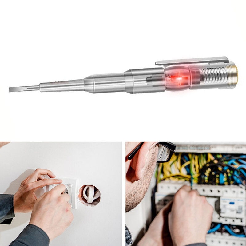 Długopis testowy wielofunkcyjny długopis testowy indukcyjny B09 podświetla pojedyncza lampa Tester śrubokręt części do narzędzi długopis testowy wysokiej jakości