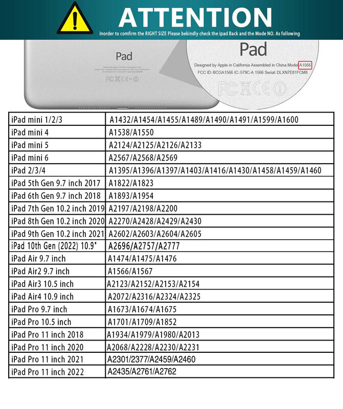 Чехол для планшета из искусственной кожи для Apple IPad 5/6/7/8/Mini 1/2/3/4/5 / Ipad 2/3/4, защитный чехол с рисунком и стилусом