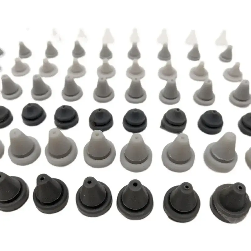 100 pz/lotto doccia testa accessori in Silicone punte per unghie spruzzatore d'acqua Top Spray accessori parti Silicone erogazione granuli