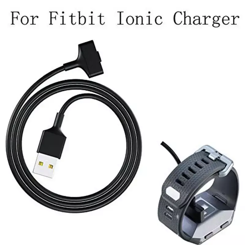 1M USB Charger Cord For Fitbit Ionic Wristband Replacement Wireless  Charging Cable For Fitbit Ionic Tracker Accessory