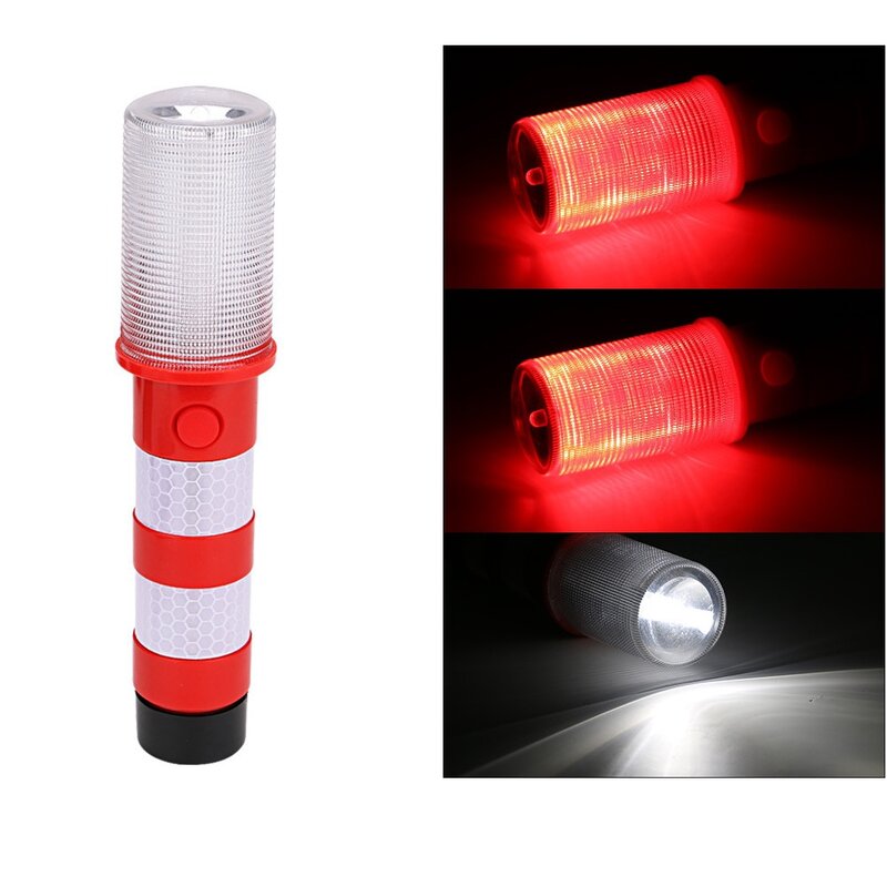 Faro LED de emergencia para carretera, luz estroboscópica de seguridad con Base magnética, 2 piezas