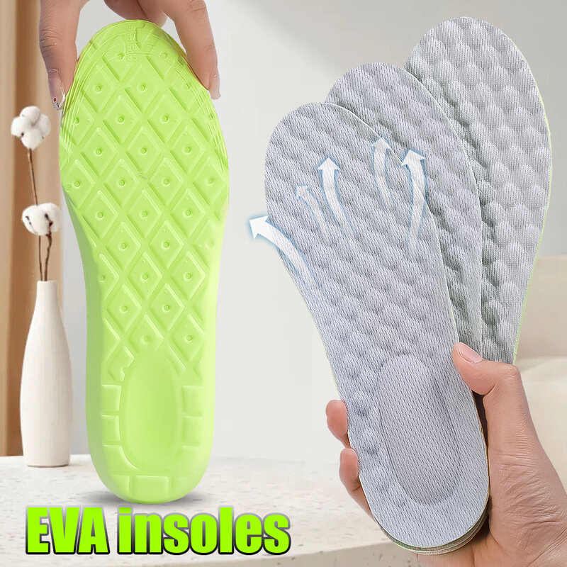 Plantillas de espuma viscoelástica de látex para hombres, almohadillas para zapatos de soporte suave para pies, transpirables, ortopédicas, para el cuidado de los pies, 4 piezas