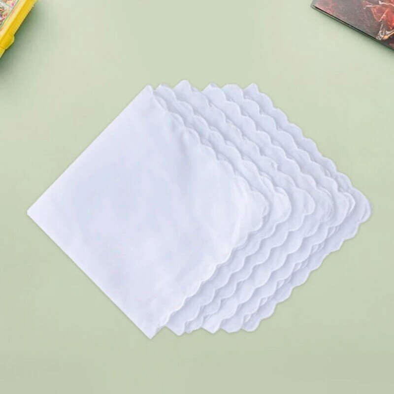 Fazzoletti bianchi leggeri Fazzoletti da taschino lavabili con fazzoletto quadrato in cotone per feste matrimonio per adulti