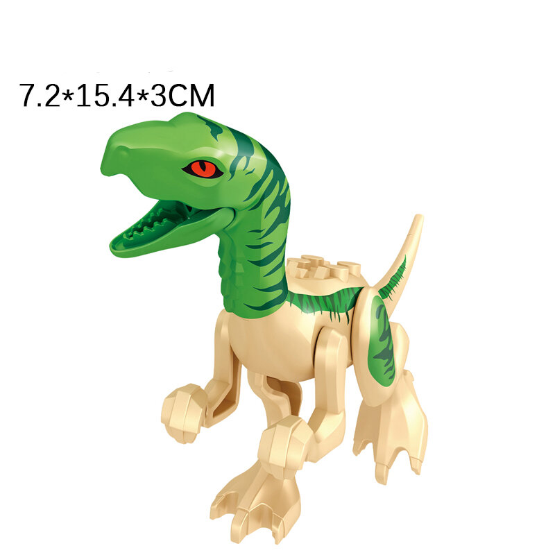 Blok Bangunan Dinosaurus Jurassic Indominus Rex DIY Model Figur Aksi Tyrannosaurus Mainan Anak-anak Hewan Hadiah Natal