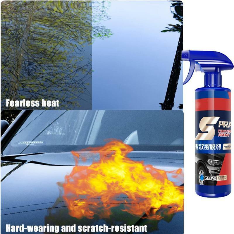 Carro cerâmico agente de revestimento 500ml de alta proteção do carro rápido revestimento spray anti-risco 3 em 1 líquido de manutenção de reparo de pintura de carro