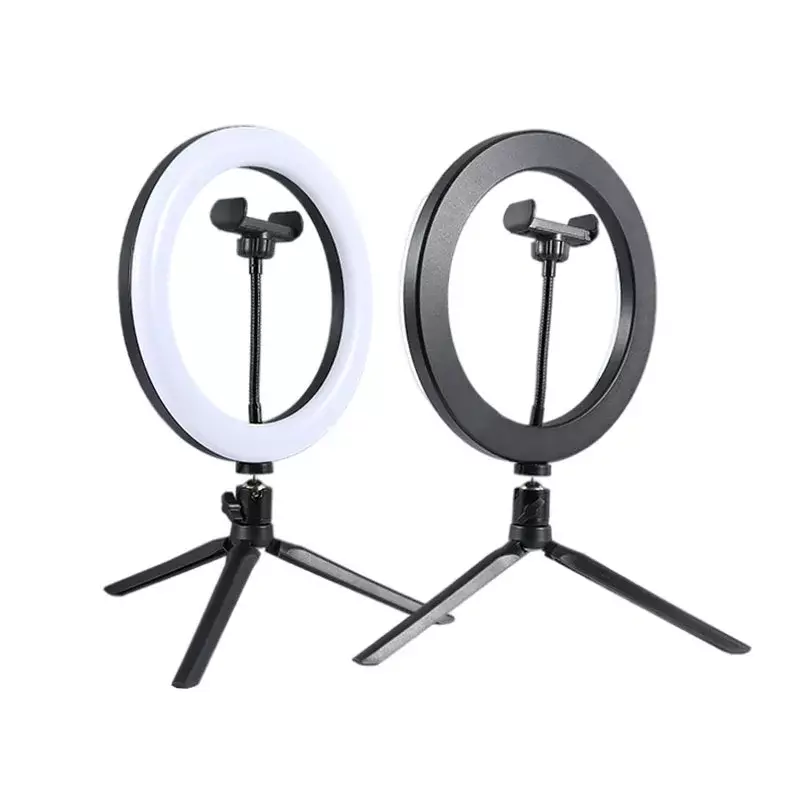 Iluminação fotográfica regulável extensível, vara de selfie dobrável, luz de anel LED para venda, 3 modos, HQ-18N, 160cm, 18"
