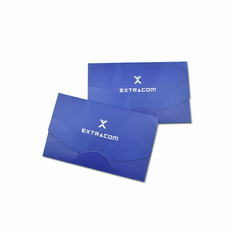 Sobre de tarjeta personalizado directamente de fábrica, paquete de tarjeta de llave de hotel de tamaño estándar, logotipo personalizado