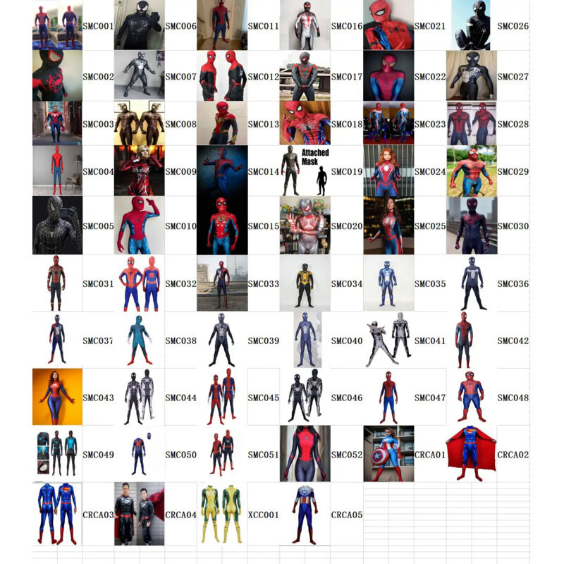 Adult  Cosplay Superhero Jumpsuit Halloween Costume Zentai Jumpsuit Bodysuit Suit