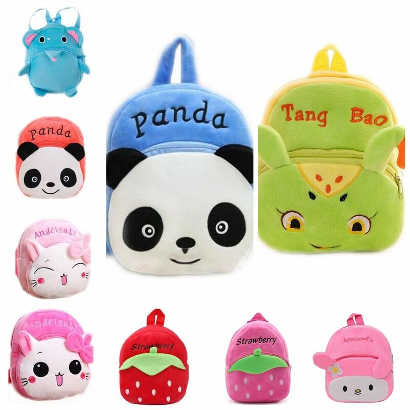 Cute Panda Animal Pattern Backpack para crianças, Saco pequeno dos desenhos animados, Presentes de aniversário para criança