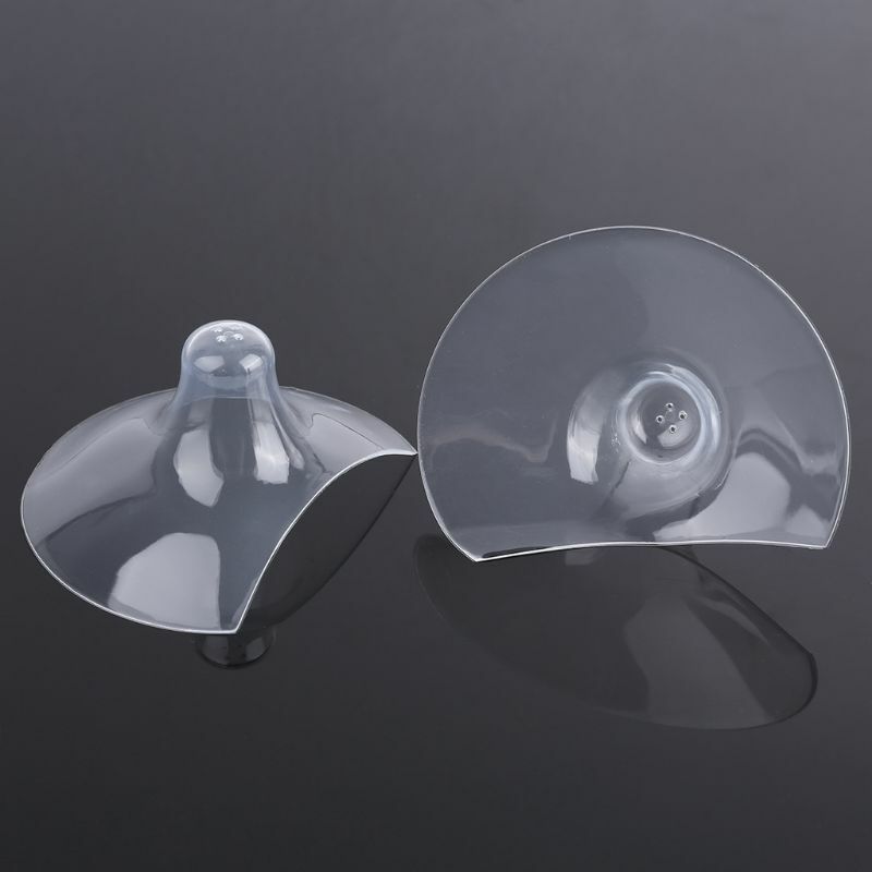 2 個の乳首カバー接触乳首プロテクター授乳エバーターケース用キャリー付きシリコン乳首エクステンダー