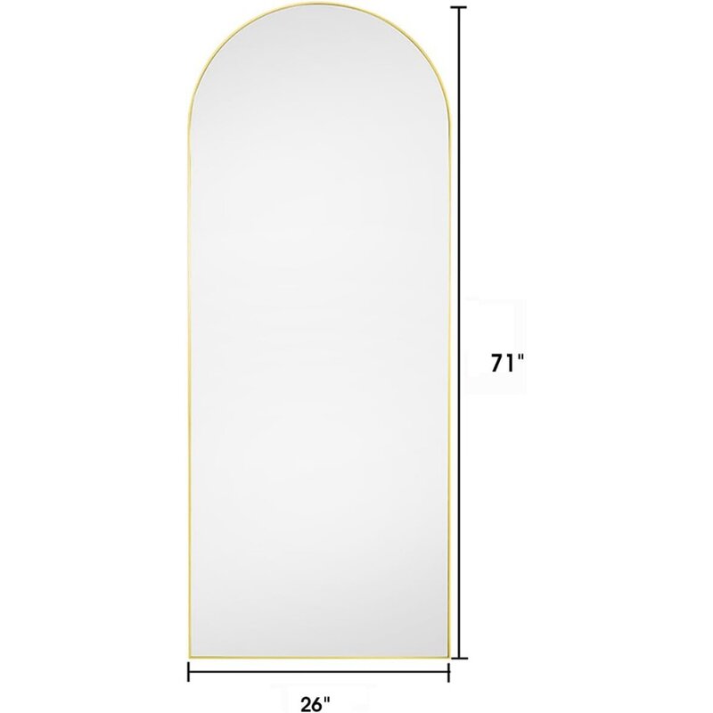 Floor Mirror, Oversized Full Length , Arched Mirror, Large Standing  , Wall Mounted, FreeStanding, Floor Mirrors