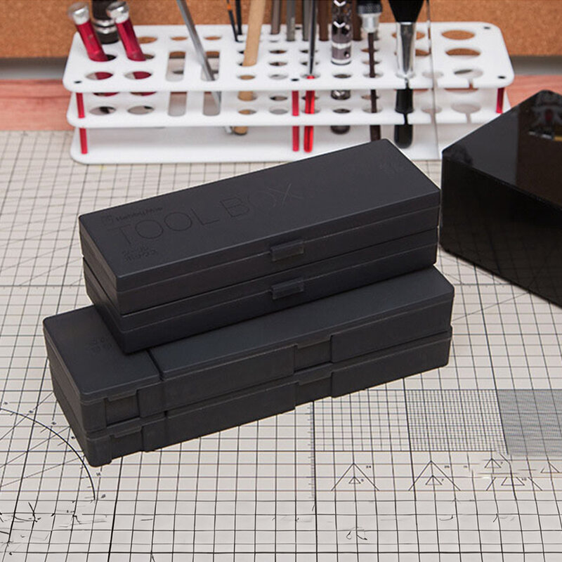 Model alat patung kotak penyimpanan tembikar alat Tanah Liat kotak kasus plastik tunggal/ganda dibagi tersedia untuk hobi alat DIY