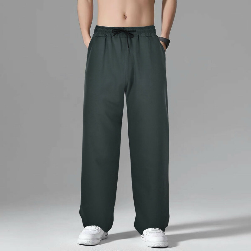Nuovi uomini senso di impilamento pantaloni Casual maschi pantaloni lunghi larghi pantaloni sportivi leggeri per il Fitness all'aperto per uomo
