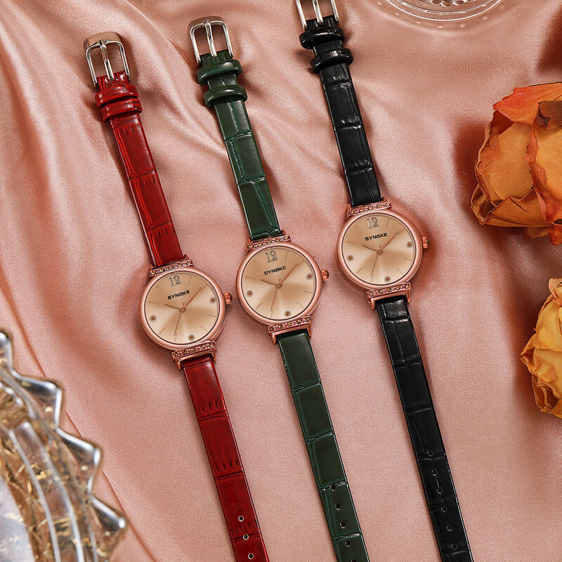 Modna elegancka zegarki Retro damska luksusowa marka zegarek kwarcowy kobieta pasek skórzany na co dzień damskie zegarki na rękę