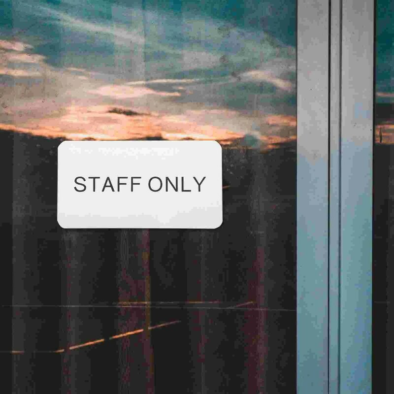 علامة باب الموظفين فقط ، سبائك الألومنيوم ، جدار جبل للمطاعم والمكاتب والمحلات التجارية
