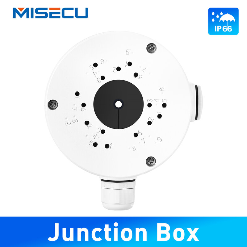 MISECU CCTV Camera Junction Box Waterproof Accessories Base for 629EBP 669BP Cameras Surveillance Bullet Brackets